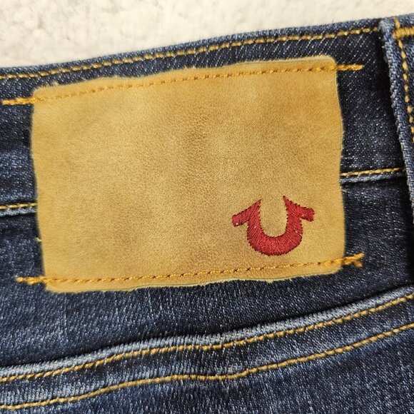 True Religion Jean Shorts Lauren Women’s 24 6" Inseam Blue Made In Italy Stretch - Picture 13 of 14